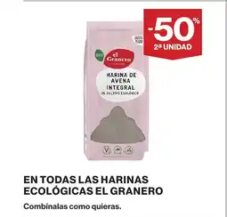 Supercor EL GRANERO En todas las harinas ecológicas oferta