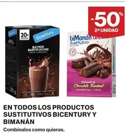 Supercor En todos los productos sustitutivos bicentury y bimanán oferta
