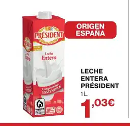 Supercor PRÉSIDENT Leche entera oferta