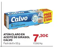 Supercor CALVO Atún claro en aceite de girasol oferta