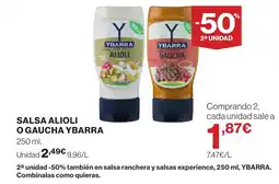 Supercor YBARRA Salsa alioli o gaucha oferta