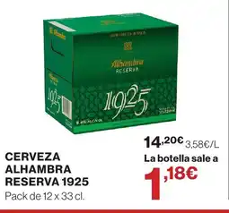 Supercor 1925 Cerveza alhambra reserva oferta