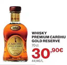 Supercor Whisky premium cardhu gold reserve oferta