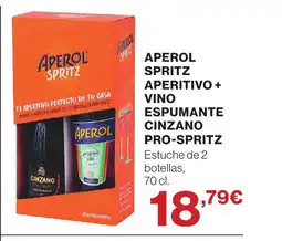Supercor APEROL SPRITZ Aperitivo + vino espumante cinzano pro-spritz oferta