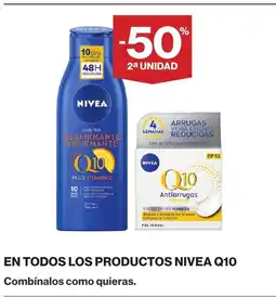Supercor NIVEA Q10 En todos los productos oferta