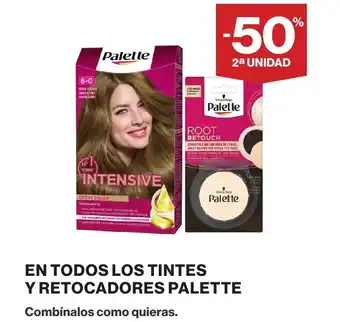 Supercor PALETTE En todos los tintes y retocadores oferta