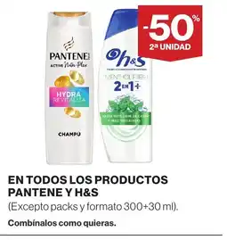Supercor En todos los productos pantene y h&s oferta