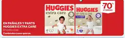 Supercor En pañales y pants huggies extra care oferta