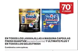 Supercor FINISH En todos los lavavajillas a maquina capsulas finish quantum y ultimate plus y en todos los geles oferta