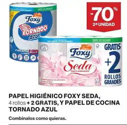 Supercor FOXY SEDA Papel higiénico oferta