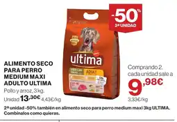 Supercor ULTIMA Alimento seco para perro medium maxi adulto oferta