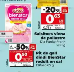 Maxi Dia ELPOZO Pit de gall dindi BienStar reduït en saPRODUCTES combinables entre si oferta