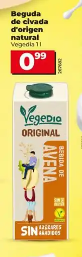 Maxi Dia VEGEDIA Beguda de civada d'origen natural oferta