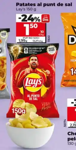 Maxi Dia LAYS Patates al punt de sal oferta