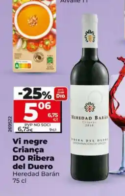 Maxi Dia HEREDAD BARAN Vi negre Criança DO Ribera del Duero oferta