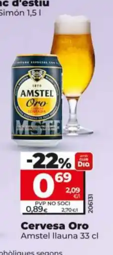 Maxi Dia AMSTEL Cervesa Oro oferta