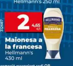 Maxi Dia HELLMANN'S Maionesa a la francesa oferta