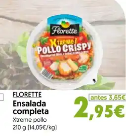 Hiper Usera FLORETTE Ensalada completa oferta