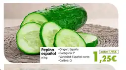Hiper Usera Pepino español oferta