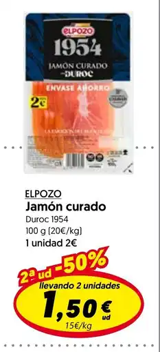 Hiper Usera ELPOZO Jamón curado oferta