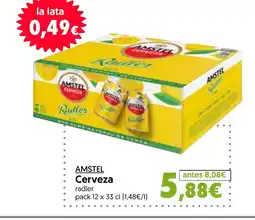 Hiper Usera AMSTEL Cerveza radler oferta