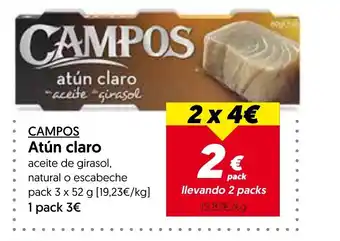 Hiper Usera CAMPOS Atún claro oferta