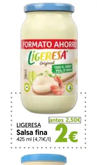 Hiper Usera LIGERESA Salsa fina oferta