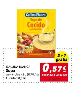 Hiper Usera GALLINA BLANCA Sopa oferta