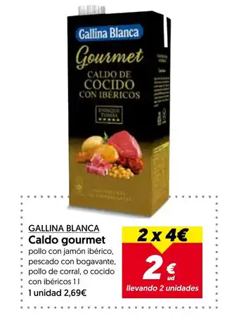 Hiper Usera GALLINA BLANCA Caldo gourmet oferta