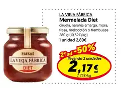 Hiper Usera LA VIEJA FÁBRICA Mermelada Diet oferta