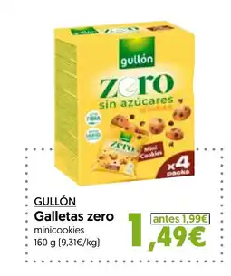 Hiper Usera GULLÓN Galletas zero oferta