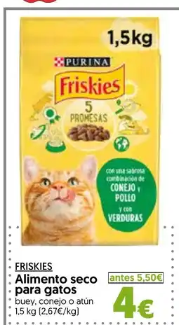 Hiper Usera FRISKIES Alimento seco para gatos oferta