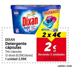 Hiper Usera DIXAN Detergente cápsulas oferta