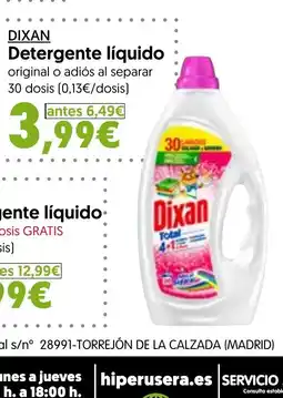 Hiper Usera DIXAN Detergente líquido oferta