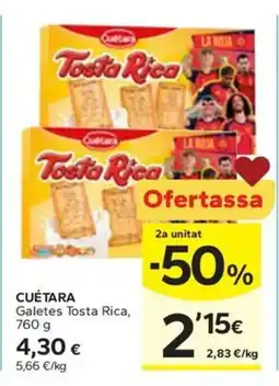 Caprabo CUÉTARA Galetes Tosta Rica oferta