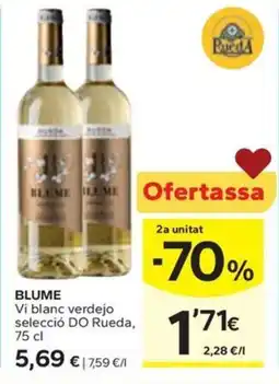 Caprabo BLUME Vi blanc verdejo selecció DO Rueda oferta