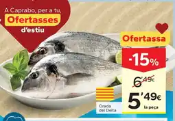 Caprabo Orada del Delta oferta
