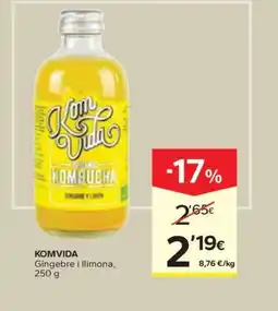 Caprabo KOMVIDA Gingebre i llimona oferta