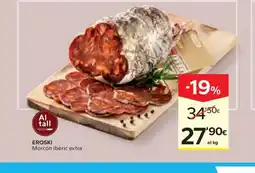 Caprabo EROSKI Morcón ibèric extra oferta