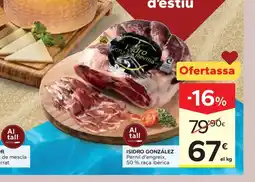 Caprabo ISIDRO GONZÁLEZ Pernil d'engreix, 50% raça ibèrica oferta