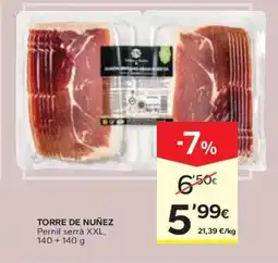 Caprabo TORRE DE NUÑEZ Pernil serrà XXL oferta