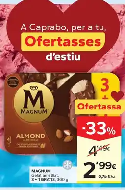 Caprabo MAGNUM Gelat ametllat oferta