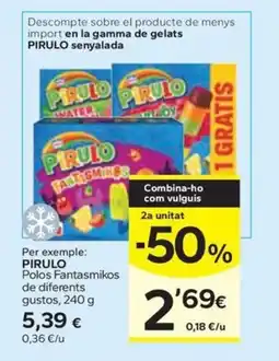 Caprabo PIRULO Polos Fantasmikos de diferents gustos oferta