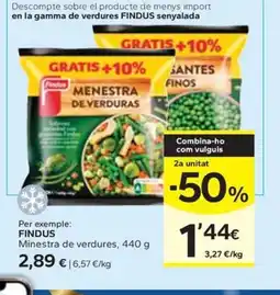 Caprabo FINDUS Minestra de verdures oferta
