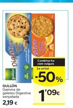 Caprabo GULLÓN Gamma de galetes Digestive senyaladgullón Digestive oferta