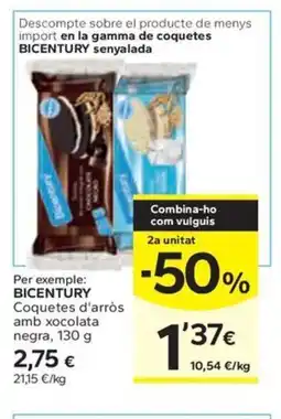 Caprabo BICENTURY Coquetes d'arròs oferta