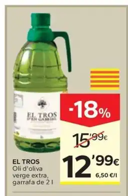 Caprabo EL TROS Oli d'oliva verge extra, garrafa oferta