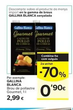 Caprabo GALLINA BLANCA Brou de pollastre Gourmet oferta