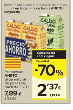 Caprabo ANETO Brou natural de pollastre oferta