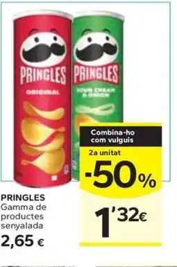 Caprabo PRINGLES Gamma de productes senyalada oferta